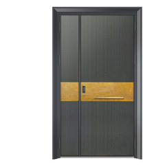 Hot Sale Custom Luxury Design Front Entry Stainless Steel Security Door Modern Aluminum Home for Villas