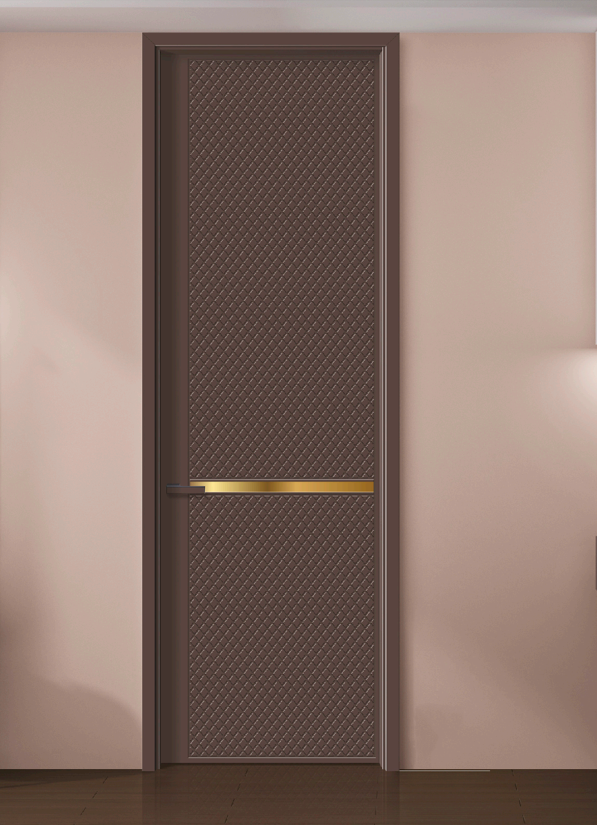 Latest Design Modern European Luxury MDF Solid Wood Sound Insulation Wooden Doors for Interior Bathroom Entry Living Room Bedroom