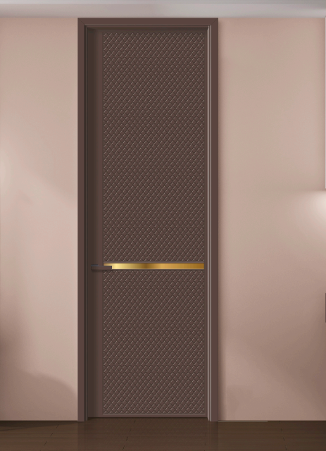 Latest Design Modern European Luxury MDF Solid Wood Sound Insulation Wooden Doors for Interior Bathroom Entry Living Room Bedroom
