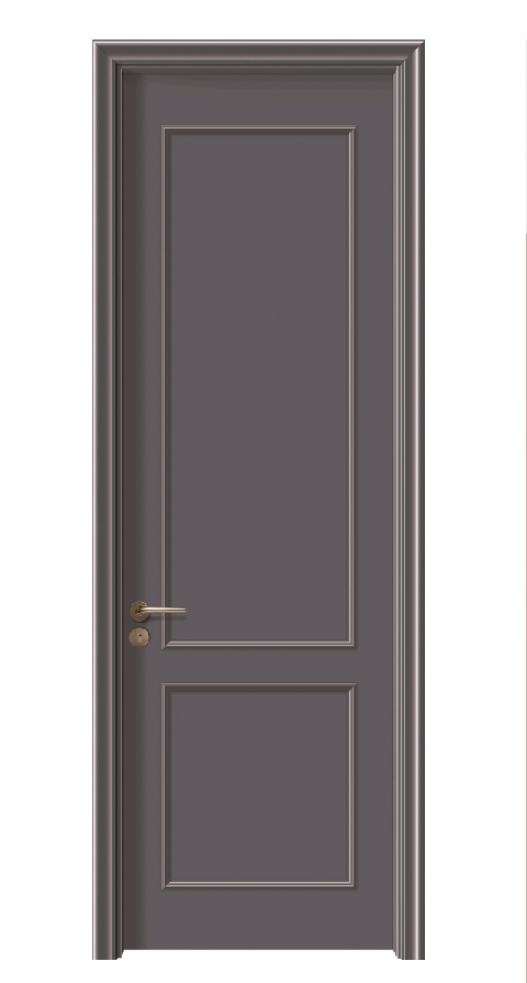 Standard Solid Wood Waterproof Interior Room Door with Modern Design for Bedroom Villa or House Finished Surface