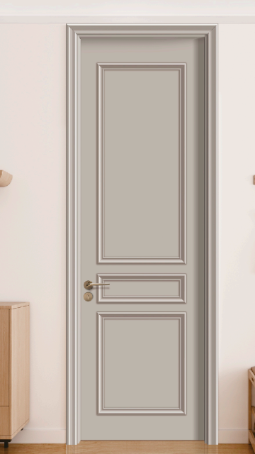 Modern Solid Wood Composite Interior Door with Sound Insulation Eco-Friendly Paint-Free Design for Bedroom Hotel Office Use