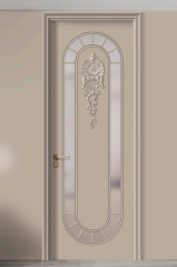 French Style Custom Paint-Free MDF Solid Wood Sound Insulation Interior Door for Home Bedroom and Bathroom Entrance