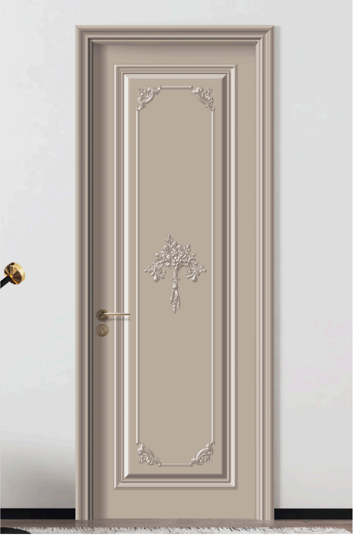 Wholesale Classic French Elegant Soundproof MDF Wooden Door for Bedroom
