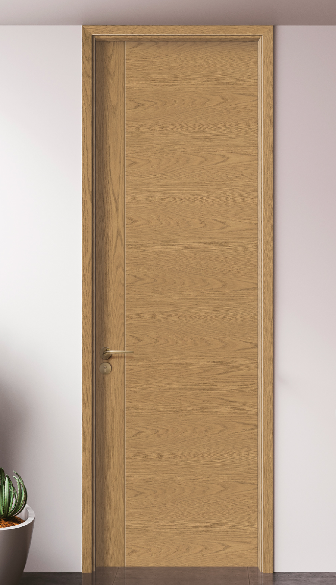 Modern Simple Wooden Interior Door for Multi Family Housing Office School Guest Room