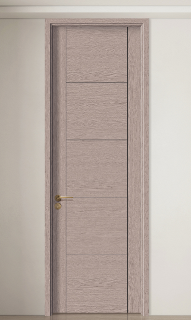 New Design High Quality Solid Wood Interior Room Door Soundproof Moisture Resistant for Commercial Projects