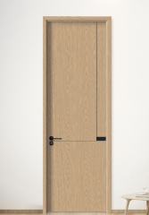 Modern Luxury Swing Solid Wood Interior Door Windproof Finished Wooden Door for Hotel Apartment and Residential Projects
