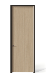 Soundproof and Moisture-resistant Aluminum-wood Door with Outward-flat, Inward-opening Design and Aluminum Alloy Frame Set