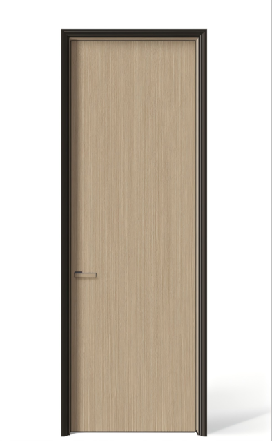 Soundproof and Moisture-resistant Aluminum-wood Door with Outward-flat, Inward-opening Design and Aluminum Alloy Frame Set