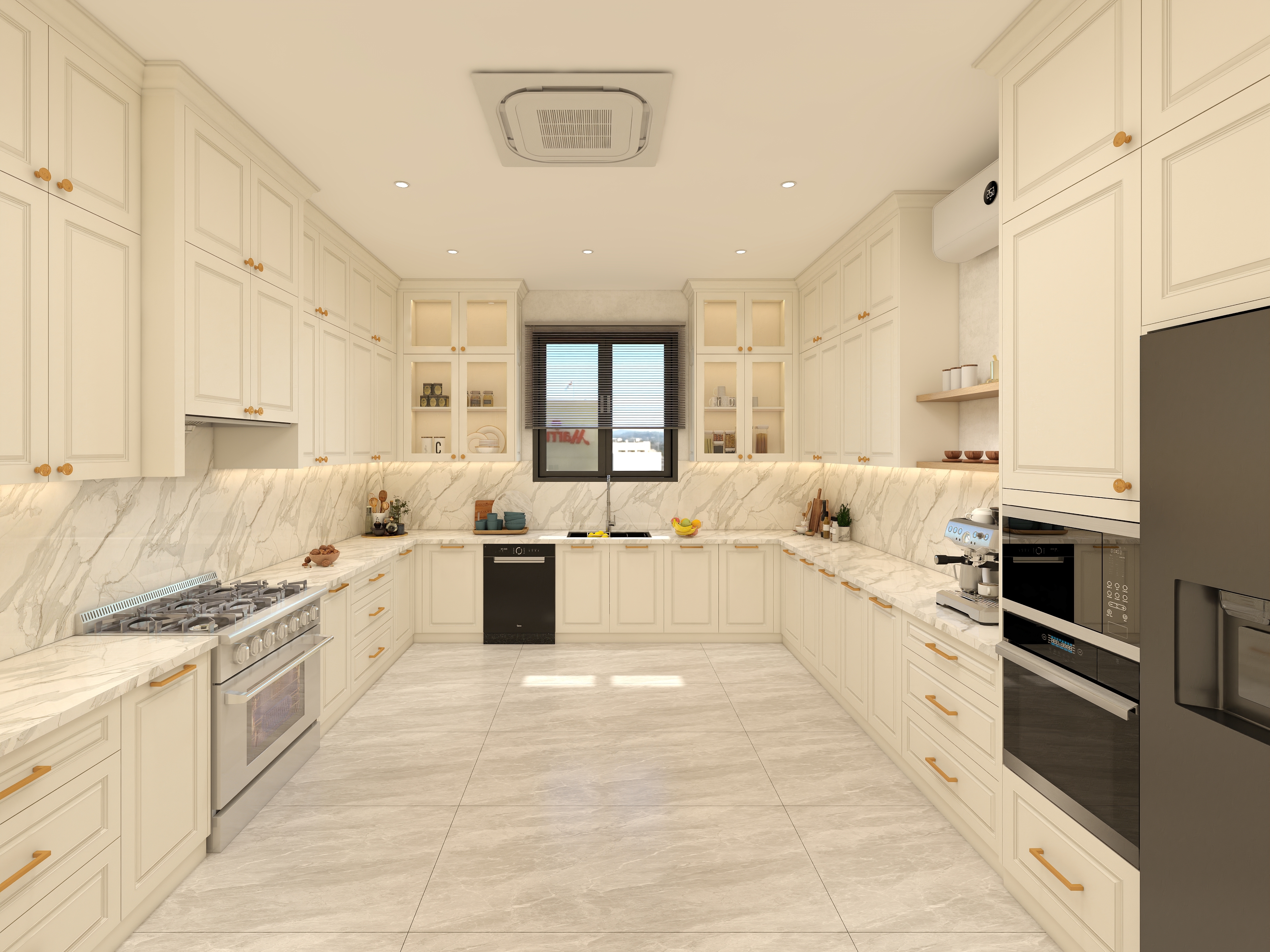 Free Design Custom Luxury Classic Painted Gray Modern Dark Grey Wood Melamine Board Kitchen Cabinet Island Set Sink