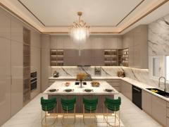 Modern Luxury Ready to Assemble Interior Furniture Flat Pack Cabinet Design Cupboard Kitchen Cabinets