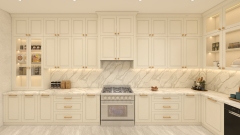 Free Design Custom Luxury Classic Painted Gray Modern Dark Grey Wood Melamine Board Kitchen Cabinet Island Set Sink