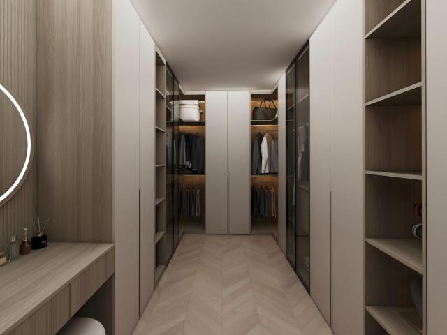 One Stop Wardrobe Set Custom Built Premium Walk in Closet Luxury Bedroom Wardrobe Storage Dressing Table