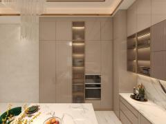 Modern Luxury Ready to Assemble Interior Furniture Flat Pack Cabinet Design Cupboard Kitchen Cabinets