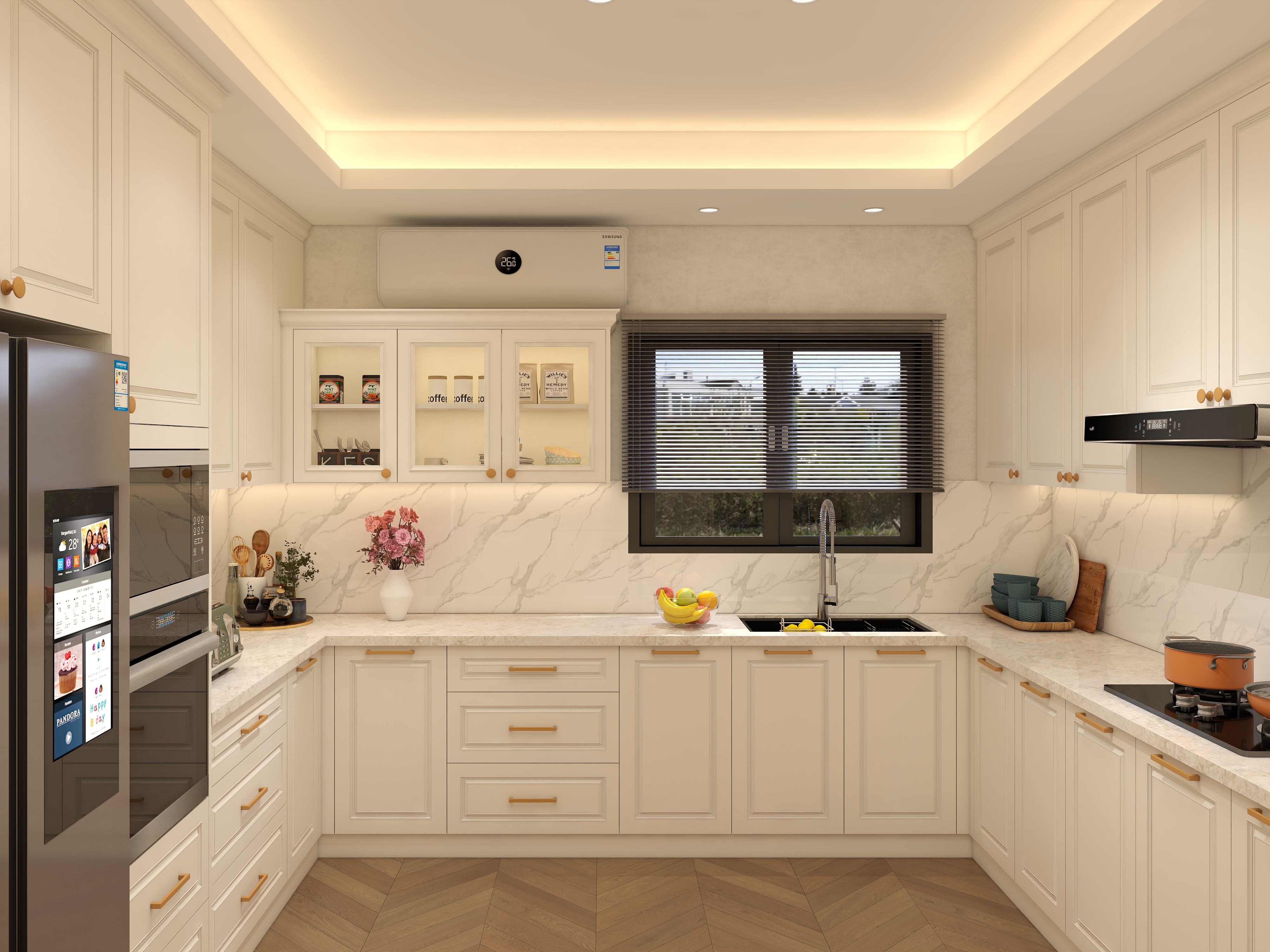 Wholesale Price Ready To Assemble Solid Wood Kitchen Cabinet
