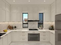 High End Solid Wood Kitchen Cabinet Shaker Style Modern Design Modular Cabinets Luxury Custom Wood Full Set Kitchen Furniture
