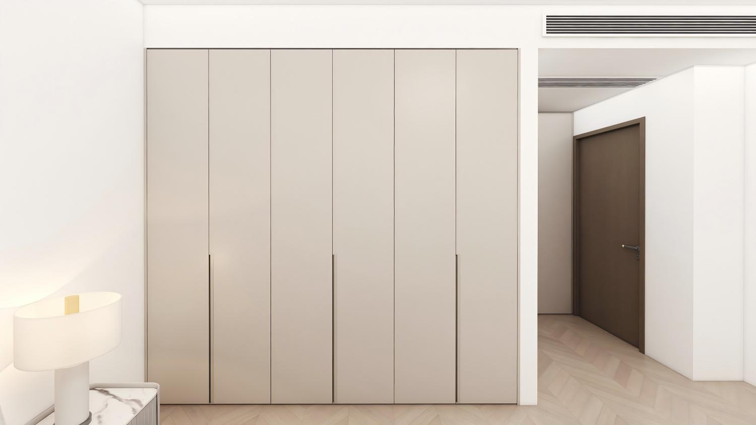 Factory Direct-sale Customizable Melamine Wardrobe for Clothes with Glass-door Drawers and Wardrobe