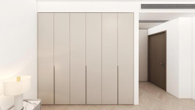 Factory Direct-sale Customizable Melamine Wardrobe for Clothes with Glass-door Drawers and Wardrobe