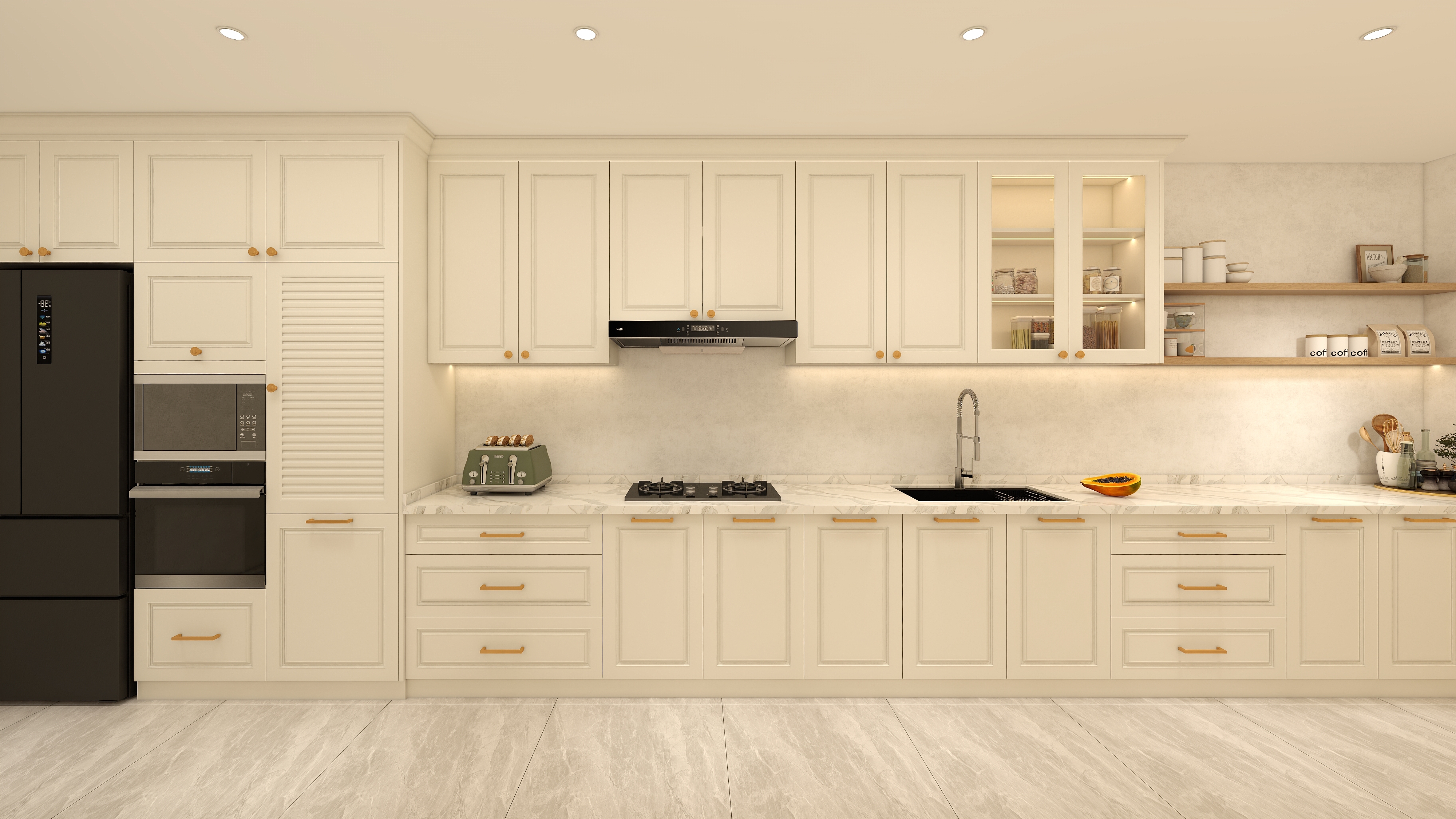 Free Design Custom Luxury Classic Painted Gray Modern Dark Grey Wood Melamine Board Kitchen Cabinet Island Set Sink