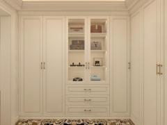 Classic Carved Solid Wood Custom Walk in Closet Luxury Villa Dressing Room Wardrobe Multi-functional Cabinets