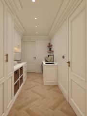 Wood Shaker Laundry Room Cabinets for American Apartment | Custom Storage Cabinet | Wooden Cabinet