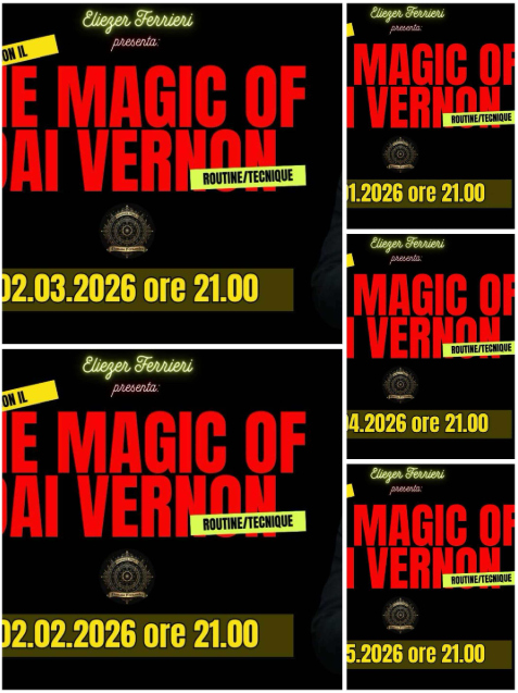 UMI Project Live Conference (Incontri Magici) - THE MAGIC OF DAI VERNON (Studiando Dai Vernon) - Lesson 1-5