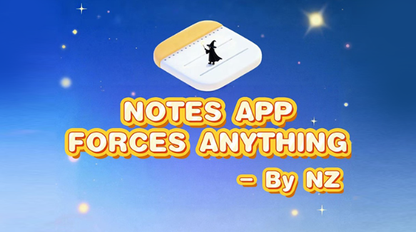 Notes App Forces Anything by Richard Zeng & Bacon Magic
