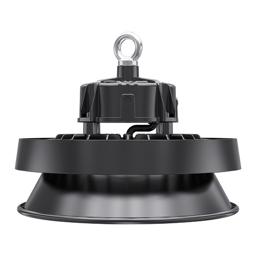 UFO High Bay Light installed in a gymnasium, highlighting its bright, energy-efficient lighting