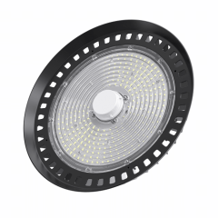 Detailed image of the sensor on the Crossover UFO Highbay Light, highlighting its capability to adjust based on ambient light