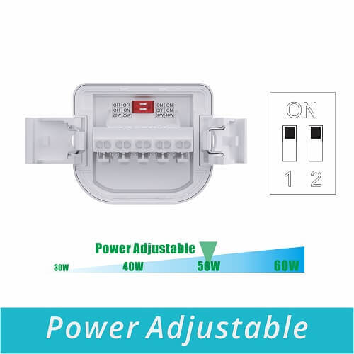 Comparison image of Lock&Lock Tri-proof LED Light versus traditional lighting, illustrating energy savings and efficiency