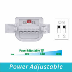 Comparison image of Lock&Lock Tri-proof LED Light versus traditional lighting, illustrating energy savings and efficiency