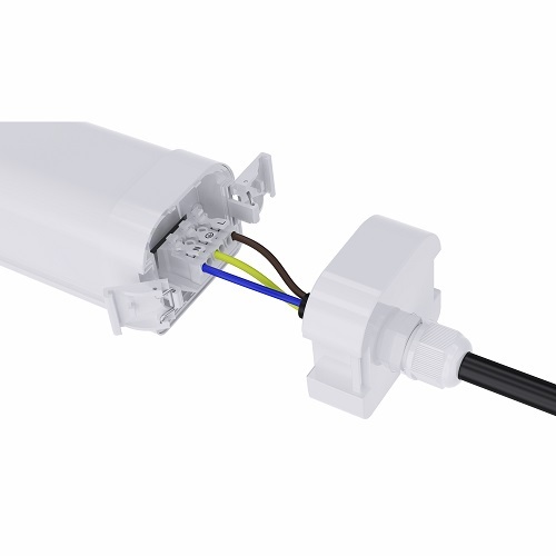 Side view of the Lock&Lock Series Tri-proof LED Light, emphasizing its robust build and sleek profile