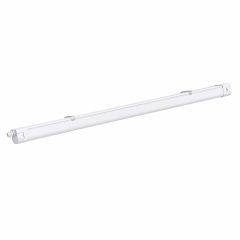 Lock&Lock Tri-proof LED Light illuminated in a workshop, highlighting its bright and efficient lighting capabilities