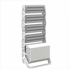 Highlander Series modular lights being adjusted during installation, featuring the easy assembly and versatile configurations.