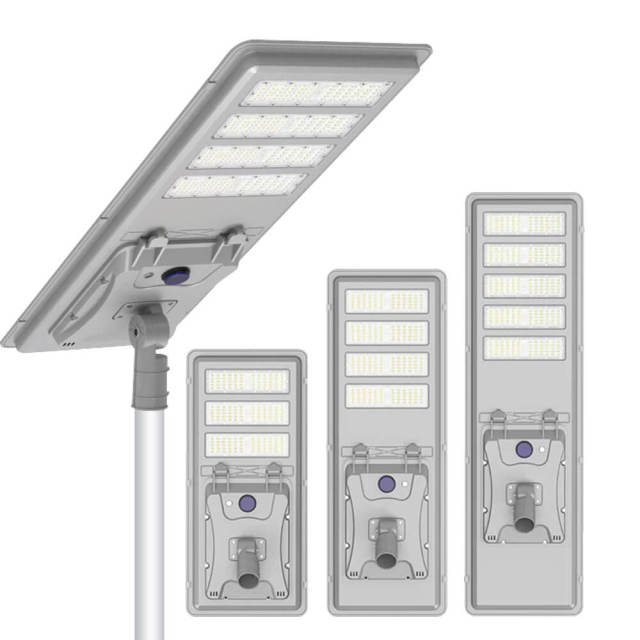 All In One Solar Street Light with integrated solar panel and LED lighting