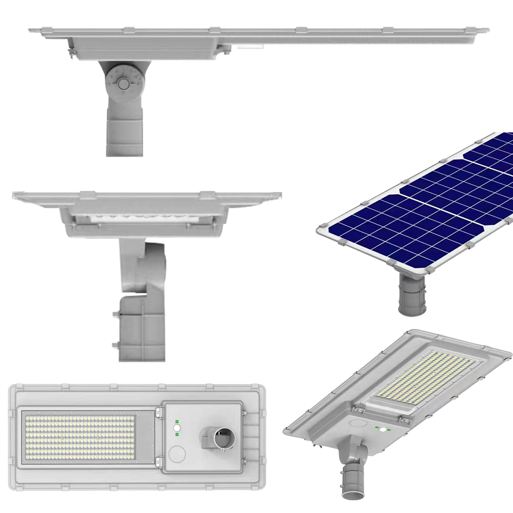 Adjustable all-in-one solar street light with corrosion-resistant build