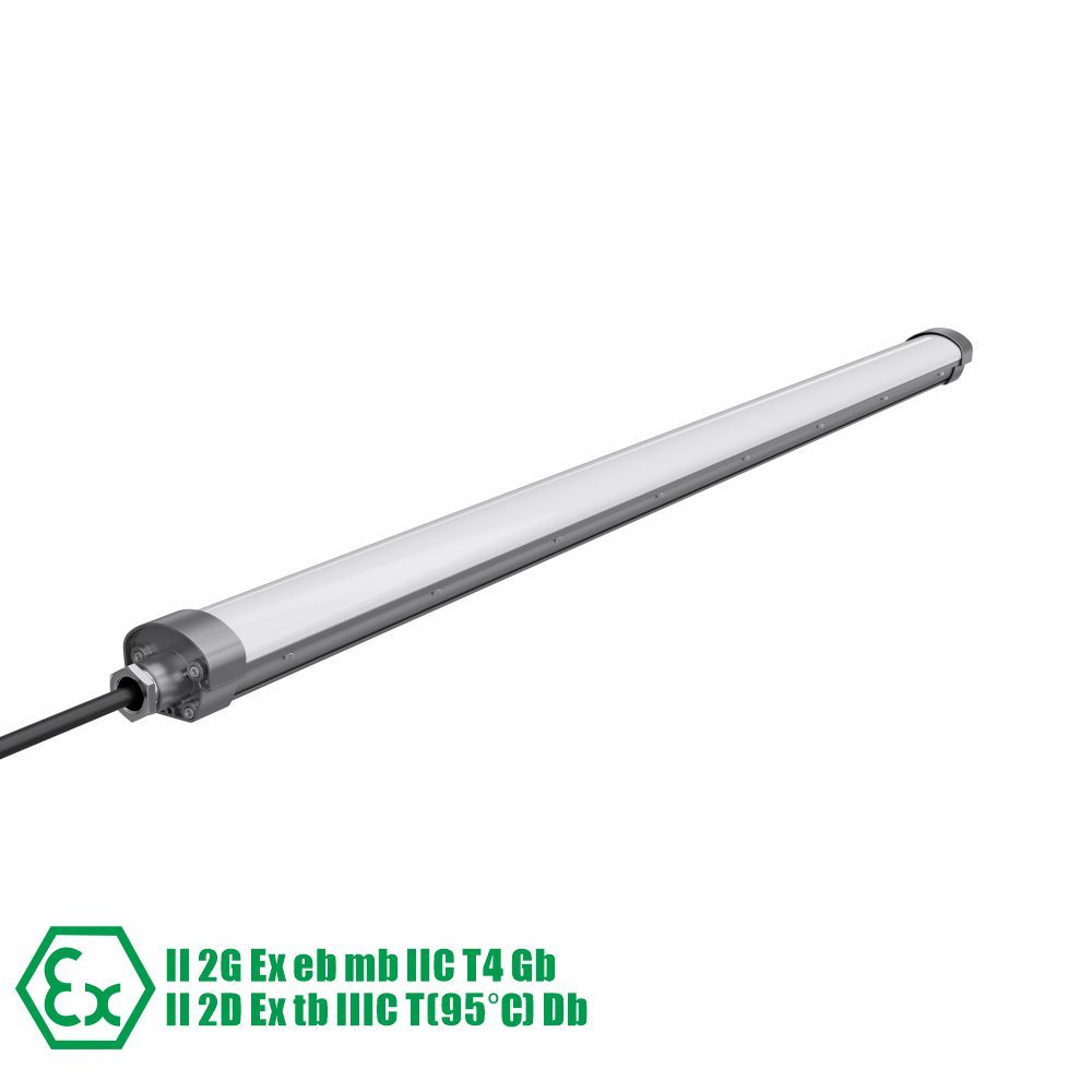 Elegence Series linear explosion-proof LED lighting fixture for industrial environments