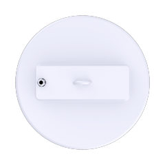 Efficient Astronaut Series White UFO LED High Bay light fixture installed in a factory ceiling, providing uniform illumination
