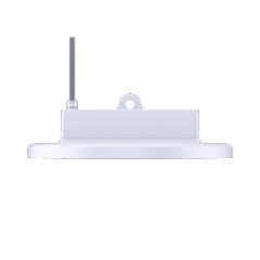 Close-up of the Astronaut Series White UFO High Bay LED Light showcasing its sleek and durable design for industrial settings