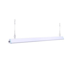Linkable linear highbay light featuring a sleek design, ideal for industrial and commercial spaces