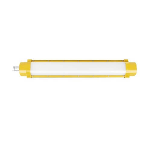 Expert Series Explosion Proof LED Light mounted in an industrial setting, illuminating the workspace safely and effectively