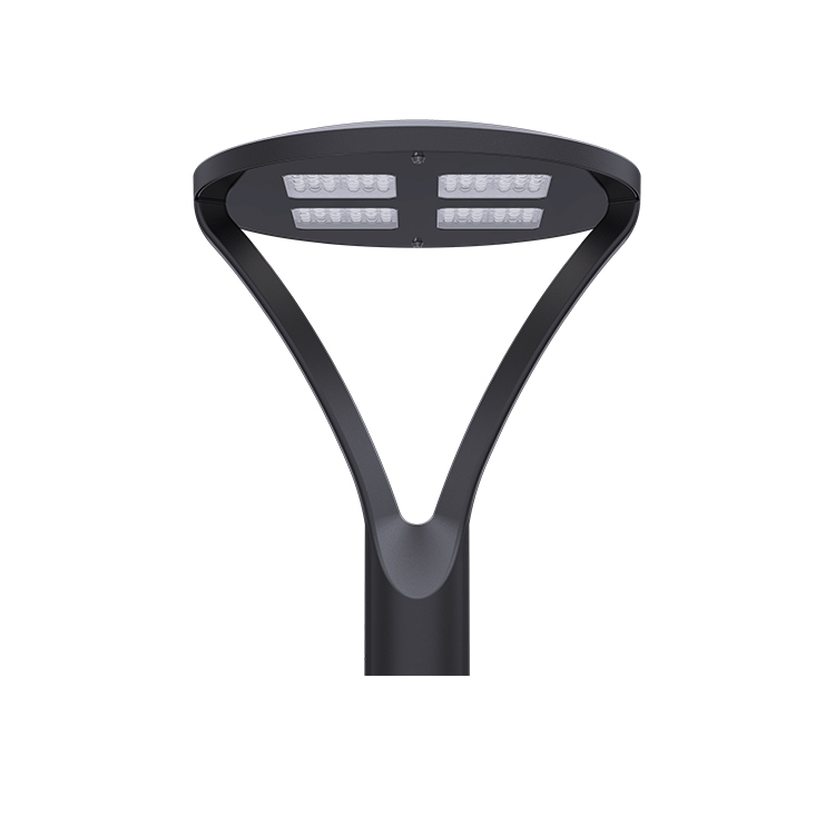 Hermoso Series LED post top light fixture showcasing a sleek design, ideal for garden and outdoor lighting.