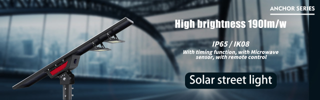 Anchor Series Commercial Solar Street Lights with Battery