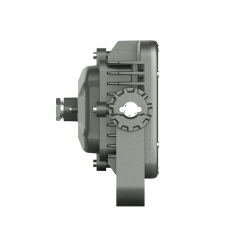 Close-up view of the Apollo Pro floodlight, highlighting its durable housing and advanced safety features for explosion-prone areas.