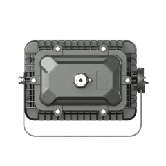 Side angle of the Apollo Pro explosion-proof floodlight, emphasizing its compact design and versatility for various industrial applications.