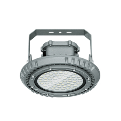  Side angle of the Mega G2 explosion-proof highbay light, illustrating its sleek profile and versatility for various installation environments.