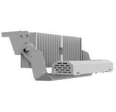 Sniper G2 highmast light in operation at night, showcasing its bright output and effective coverage of large areas.