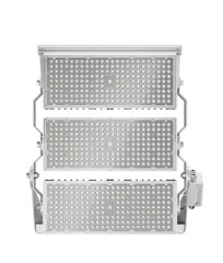 Close-up view of the high-efficiency LED modules on the Sniper G2 highmast, showcasing advanced lighting technology