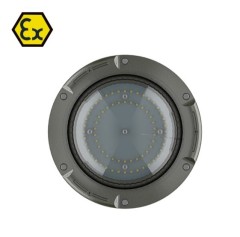 Mega Pro Series explosion-proof highbay light designed for industrial applications in hazardous environments.