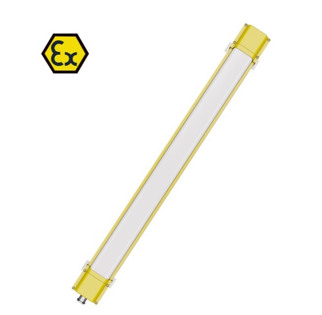 Matrix Series ATEX explosion proof linear light designed for hazardous environments, featuring robust safety certifications.
