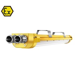 Close-up view of the Expert Series Explosion Proof LED Light showcasing its robust housing design for hazardous environments